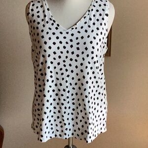 Polka Dot Sleeveless Women's Top